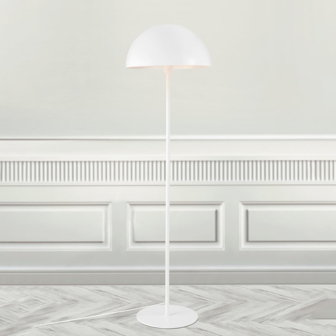 Ellen 40 Stehleuchte White - Nordlux - Wohnzimmer - Skandinavisch - Metall - Mit Schirm