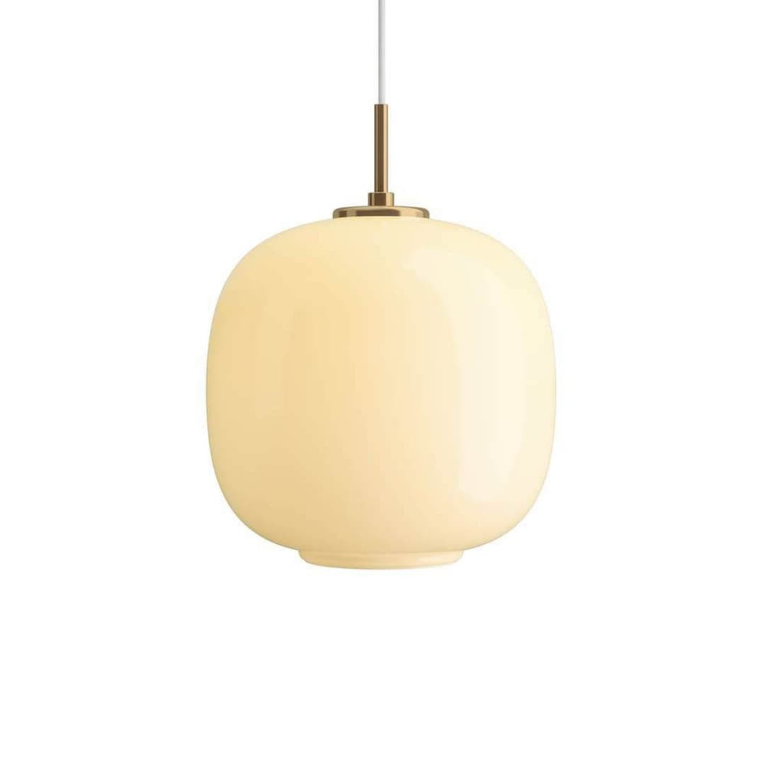 VL45 Radiohus Hängelampe, Ø 25 cm, gelb - Louis Poulsen - Wohnzimmer - Glas