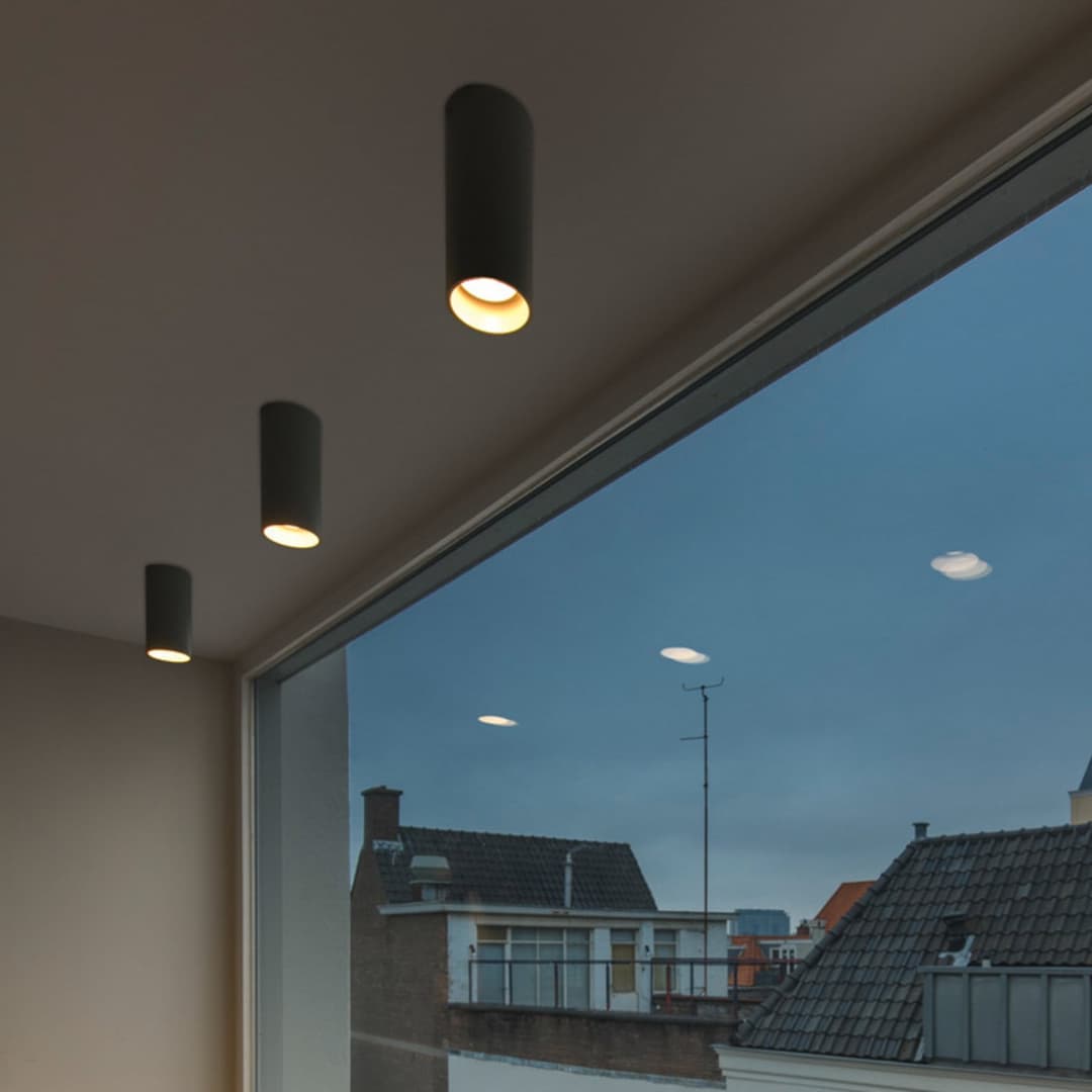 Asto Tube Spotlight Black - SLV - Wohnzimmer - Modern - Metall - Rund