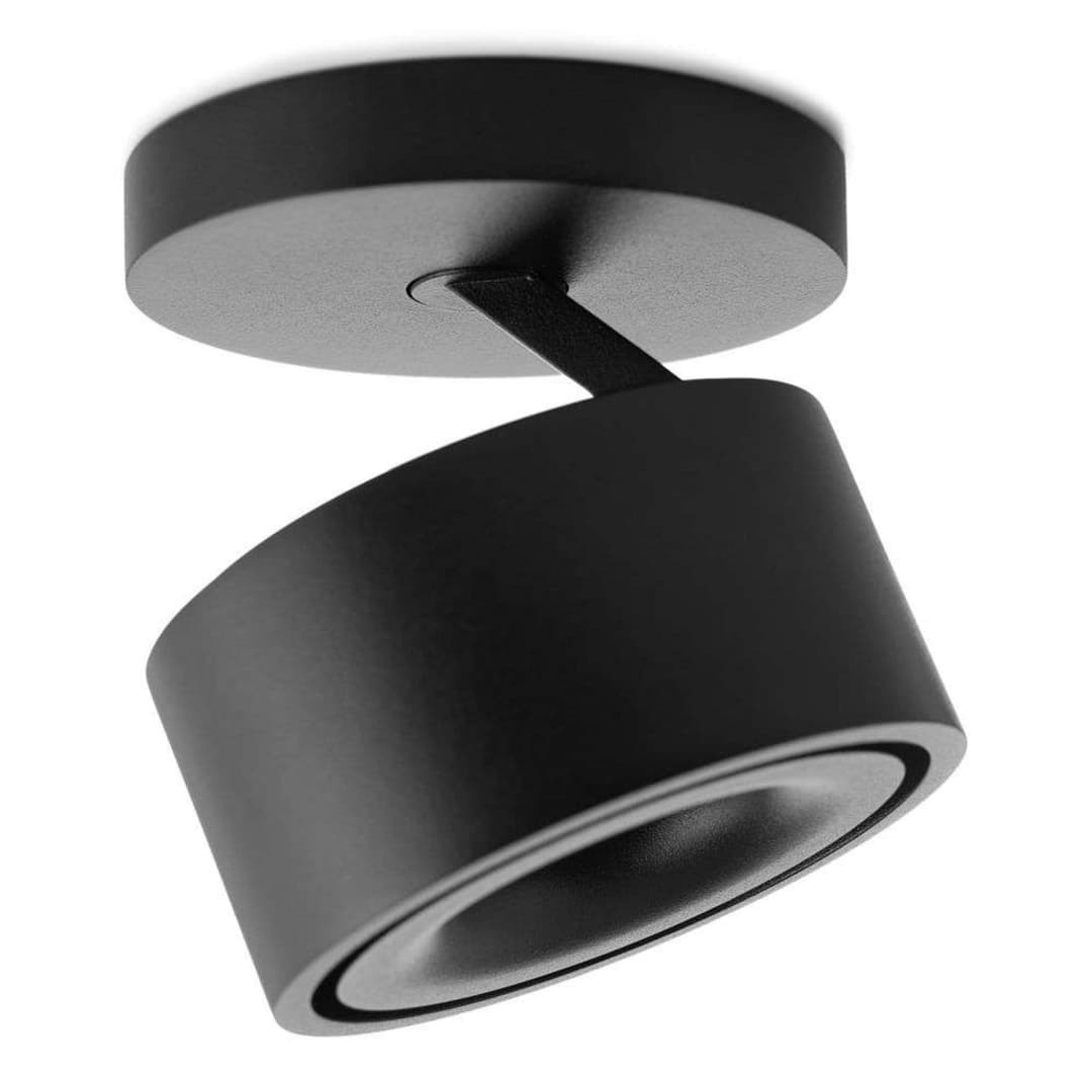 Easy Braccio Mini W84 LED-Aufbauspot 2700K schwarz, Antidark - Wohnzimmer - Aluminium