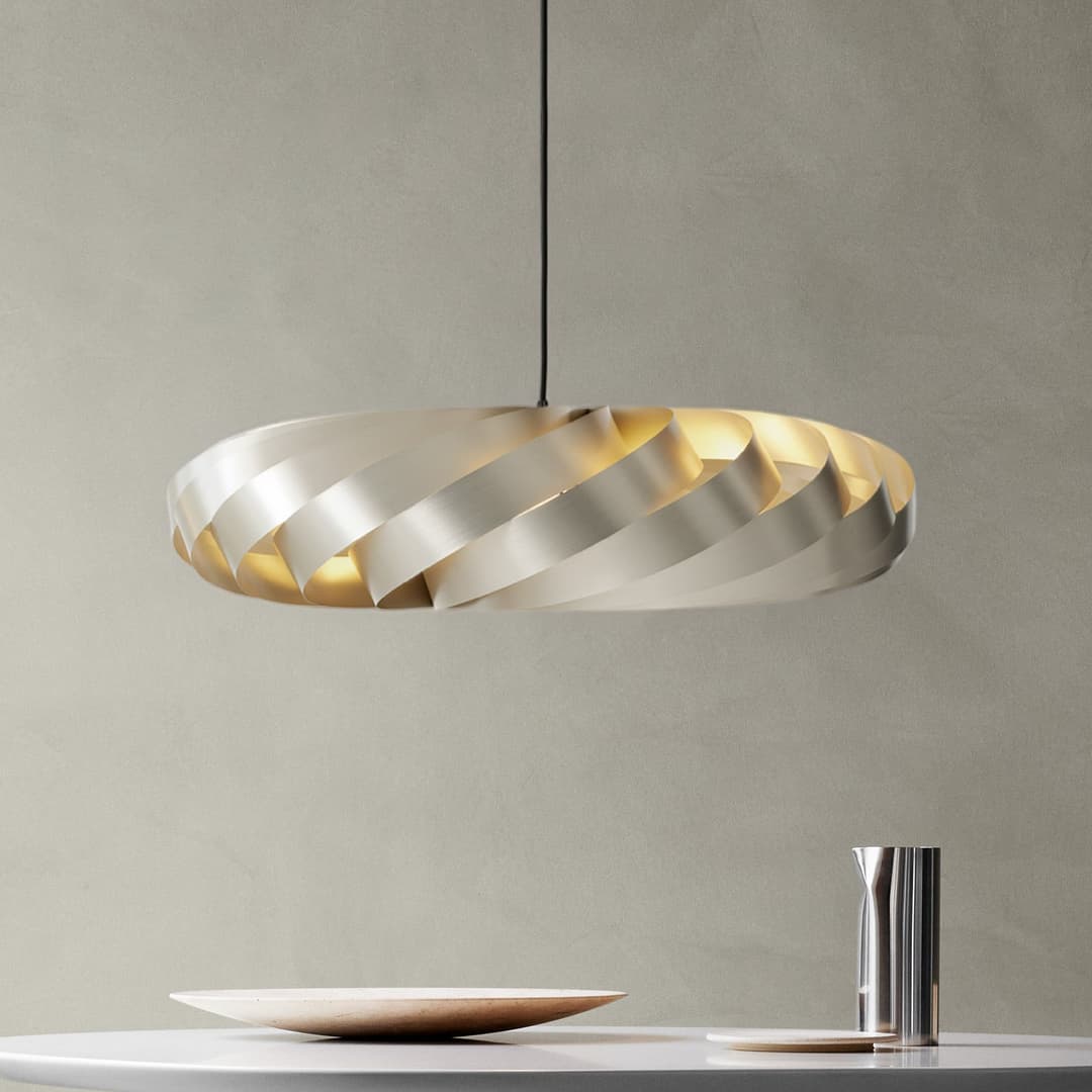 Pendelleuchte TR5 Ø 80 cm gold Aluminium - Tom Rossau - Wohnzimmer - Design - Einflammig