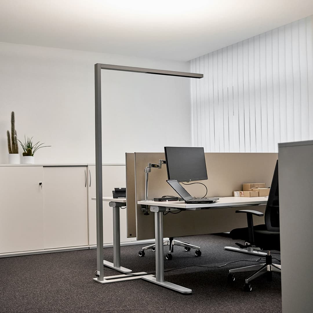 Jolinda Stehleuchte Silver - Arcchio - Arbeitszimmer / Büro - Modern - Metall - Eckig