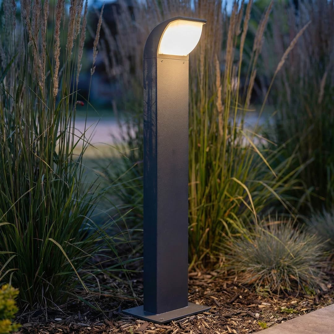 Tinna LED Gartenleuchte H60 Anthracite - Lucande - Terrasse - Modern - Aluminium - Einflammig