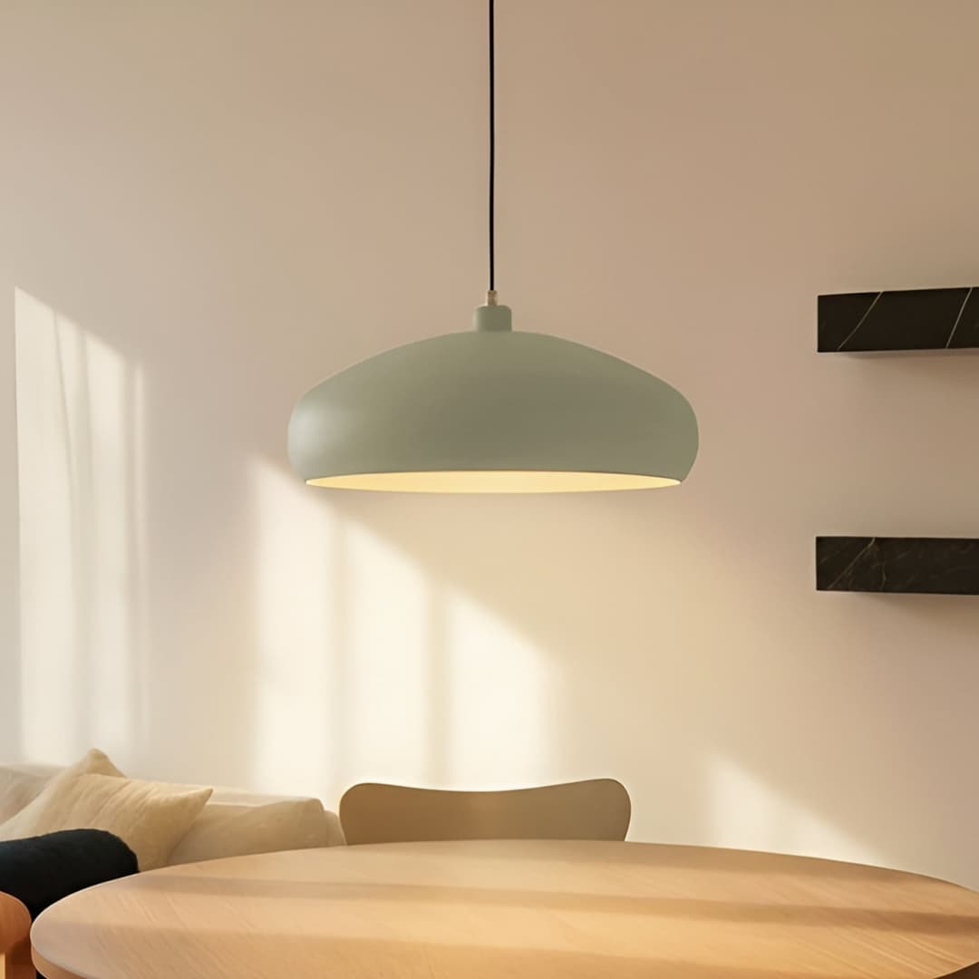 Elover Pendelleuchte Ø45 Hell Grün - Lindby - Esszimmer - Modern - Metall - Rund
