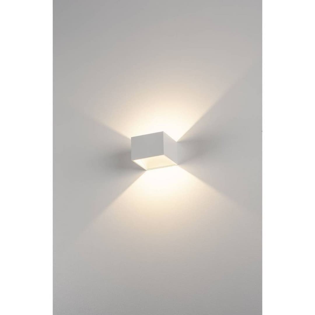 Logs In Square Wandleuchte incl. LED driver White - SLV - Wohnzimmer - Aluminium