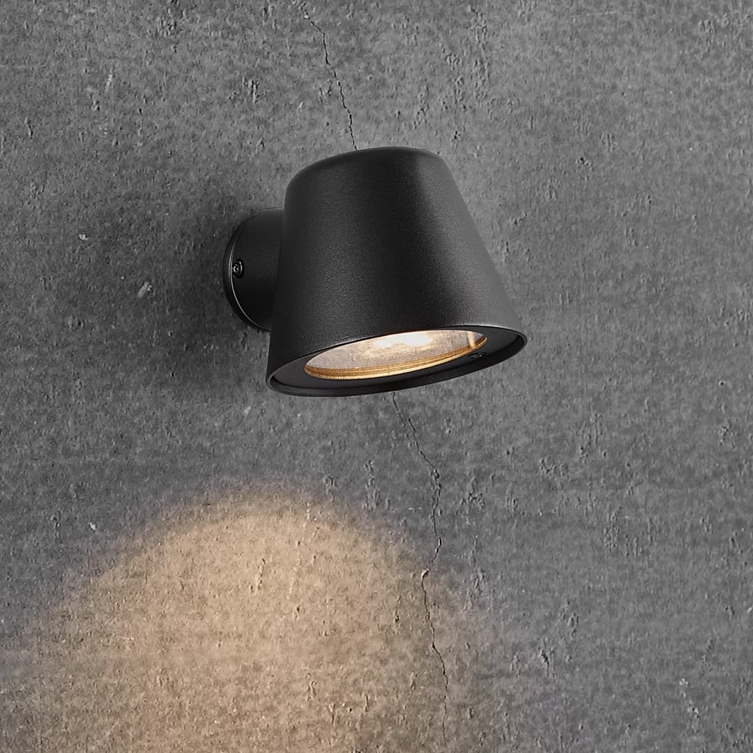 Aleria Außenwandleuchte schwarz Metall - Nordlux - Modern - Einflammig