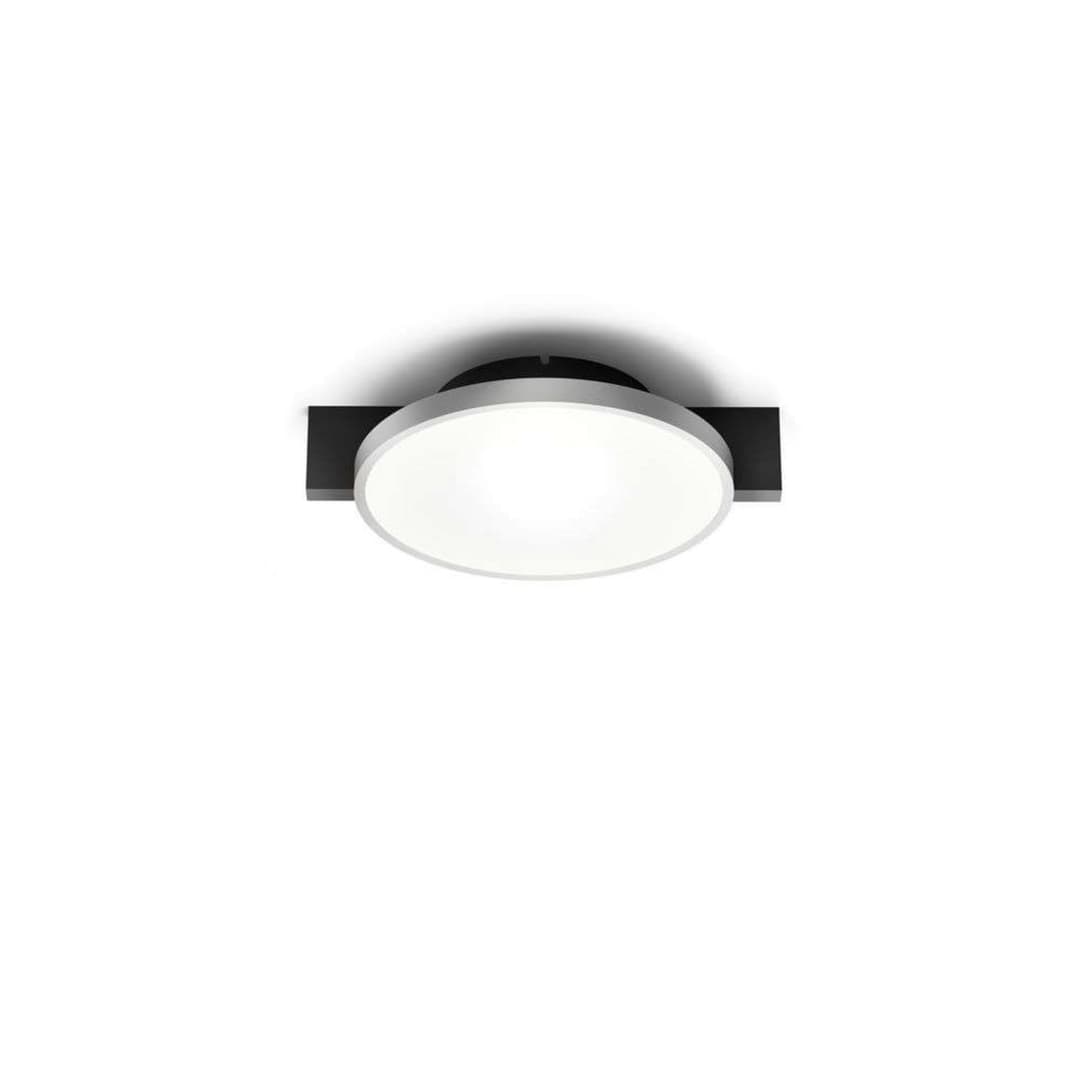 Inlay Round C1 Deckenlampe, schwarz/silber - Light-Point LIGHT-POINT Design by Studio F.A. Porsche - Schlafzimmer - Aluminium