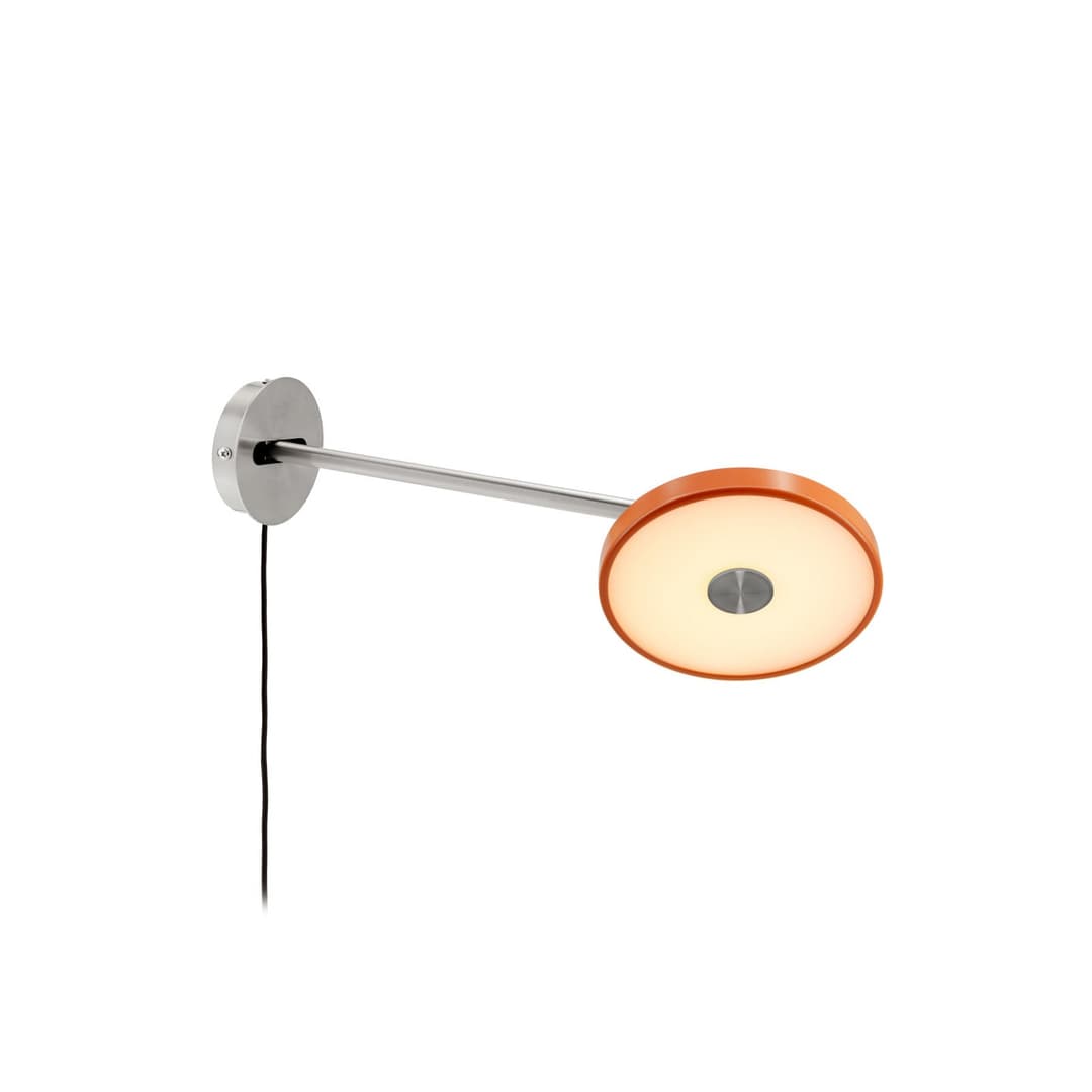 Asteria Long LED-Wandlampe, orange, Stahl, Stecker - UMAGE - Wohnzimmer - Design - Metall - Einflammig