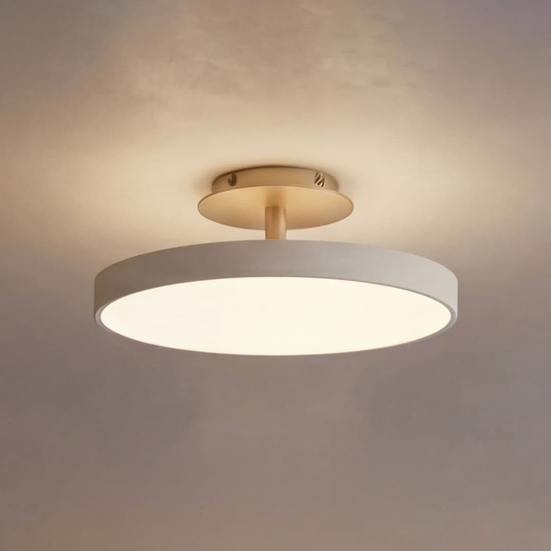 Asteria UP PLUS LED-Deckenlampe, perlweiß, 31 cm CCT - UMAGE - Wohnzimmer - Design - Metall - Mit Abstand