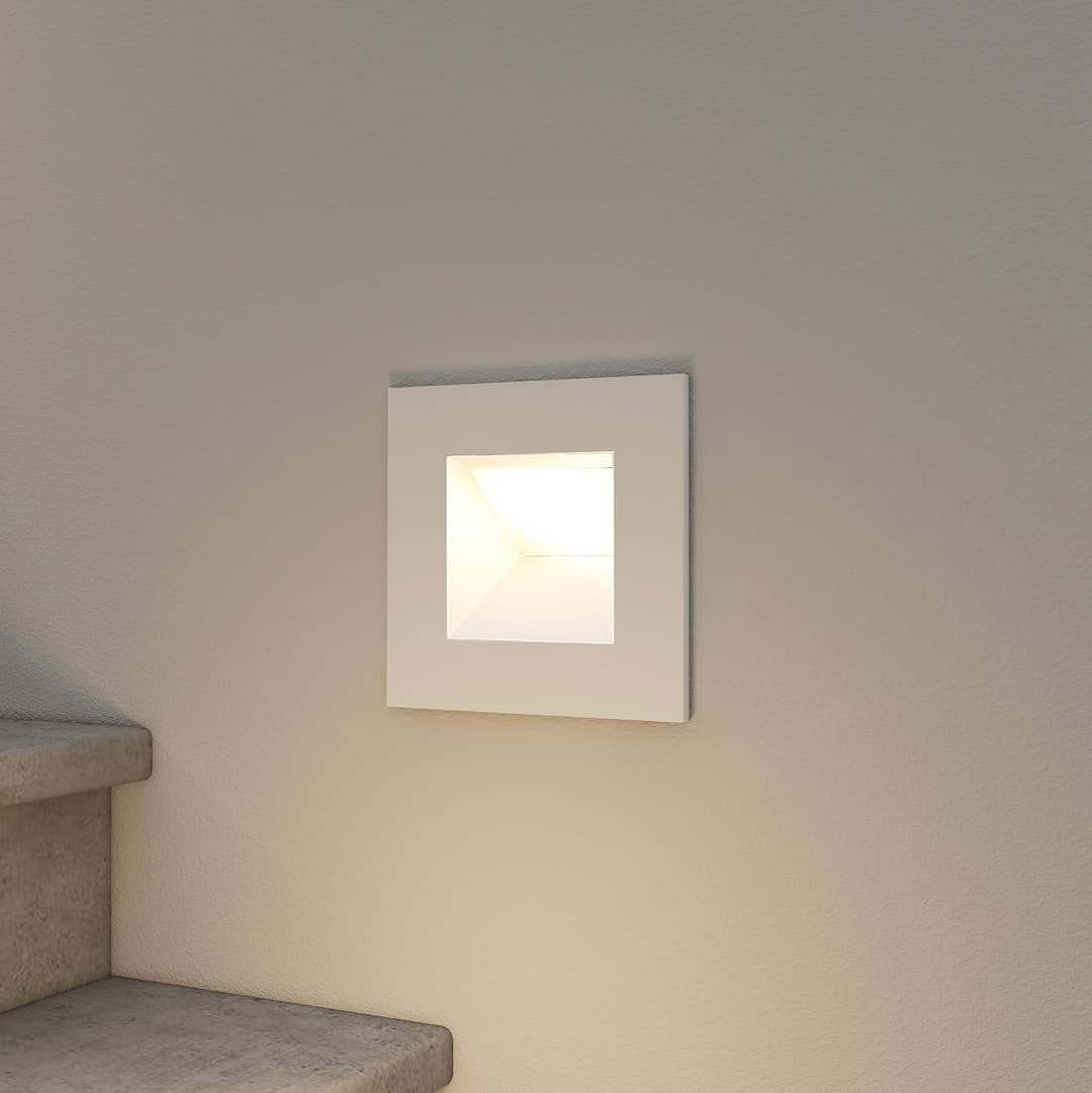Zamo Einbauwandlampe IP65 White - Arcchio - Flurbereich - Modern - Metall - Eckig