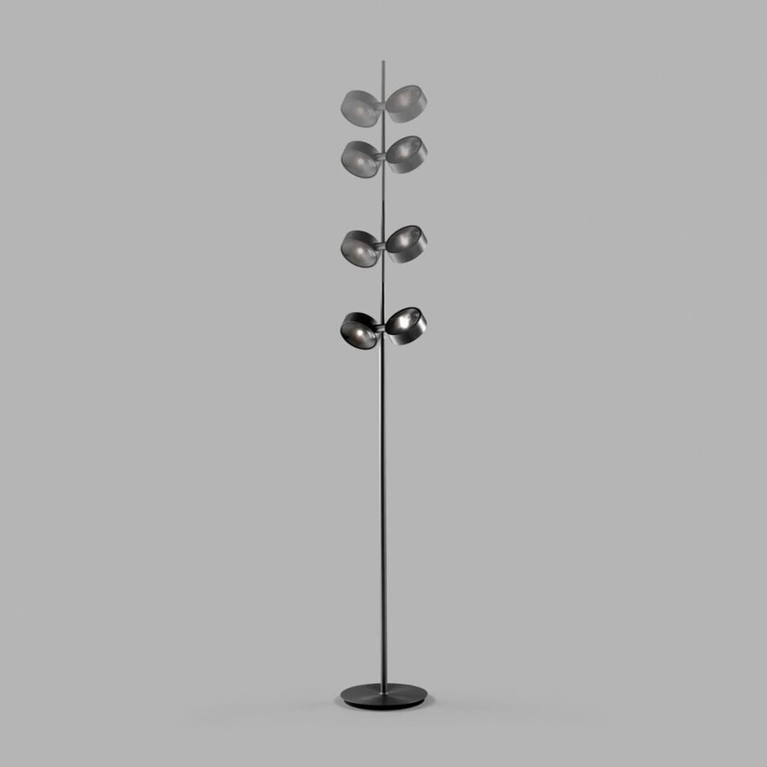 Orbit Stehleuchte Touchless Carbon Black - LIGHT-POINT - Wohnzimmer - Aluminium