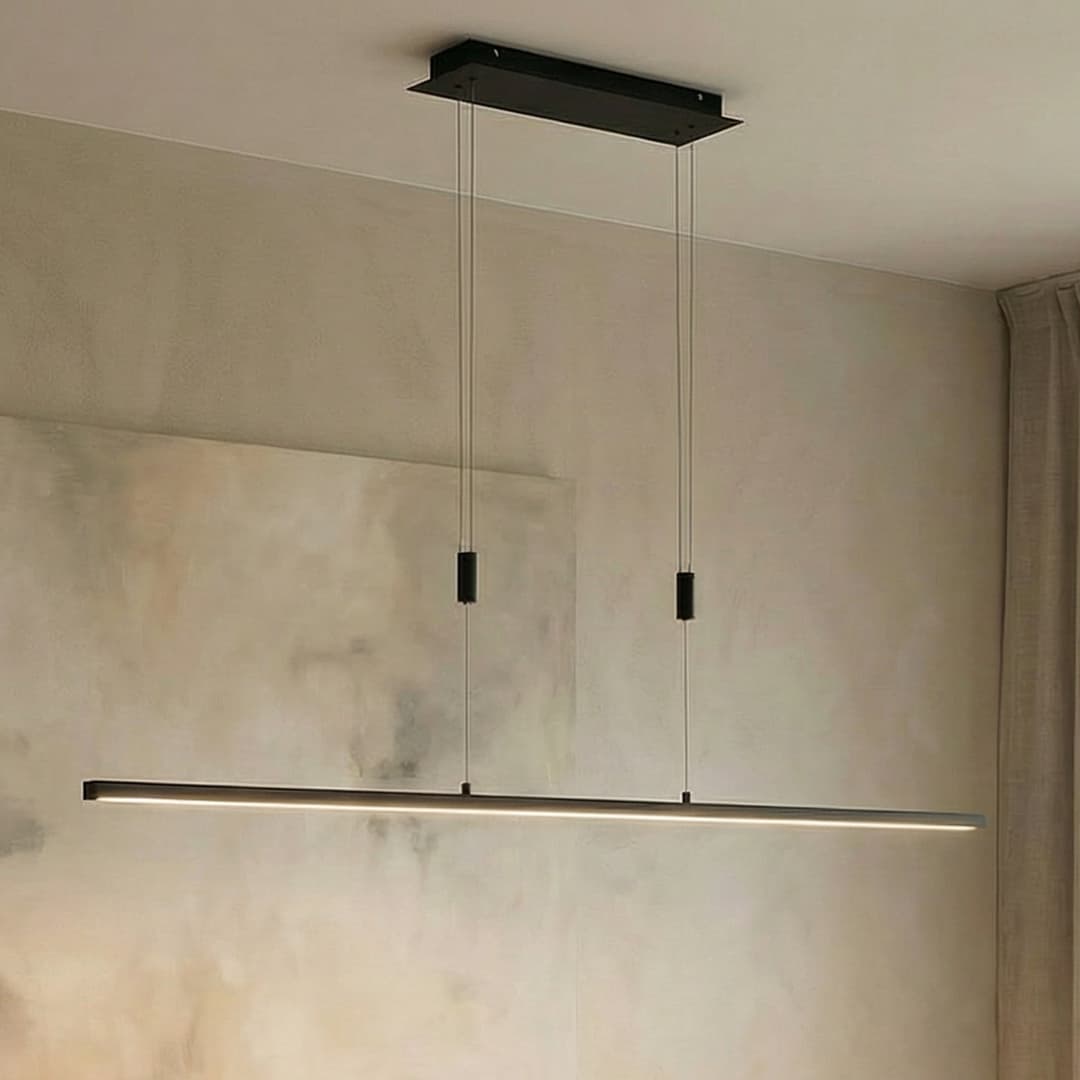 Arneja Pendelleuchte Black - Lindby - Wohnzimmer - Modern - Metall - Einflammig