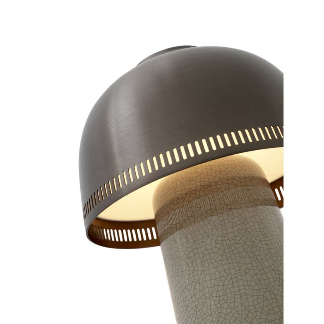 Raku SH8 Portable Tischlampe Beige Grey/Bronzed - &Tradition - Wohnzimmer - Design - Aluminium - Einflammig