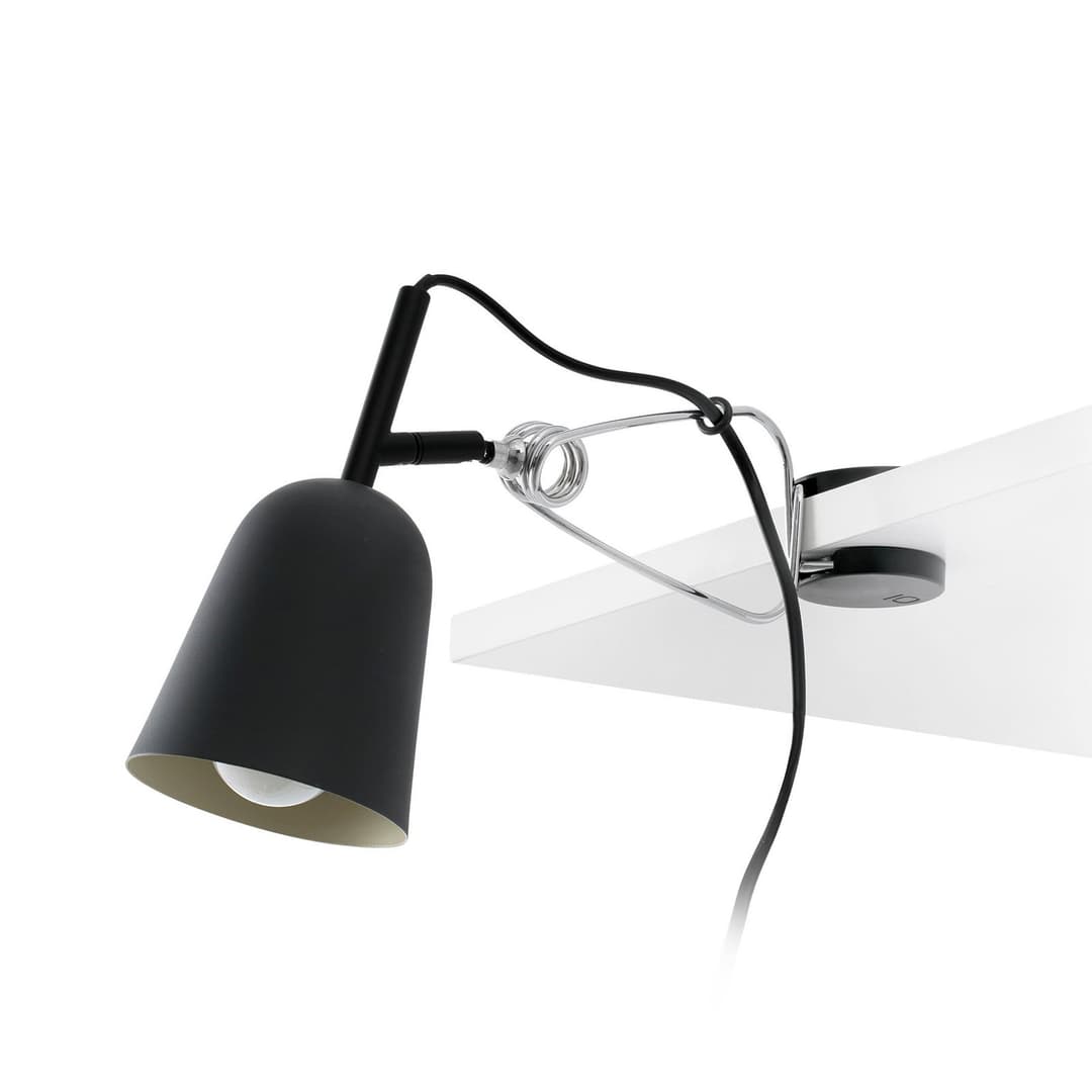 Studio Klemmleuchte, schwarz/creme, Metall - Faro FARO BARCELONA - Wohnzimmer - Modern - Einflammig