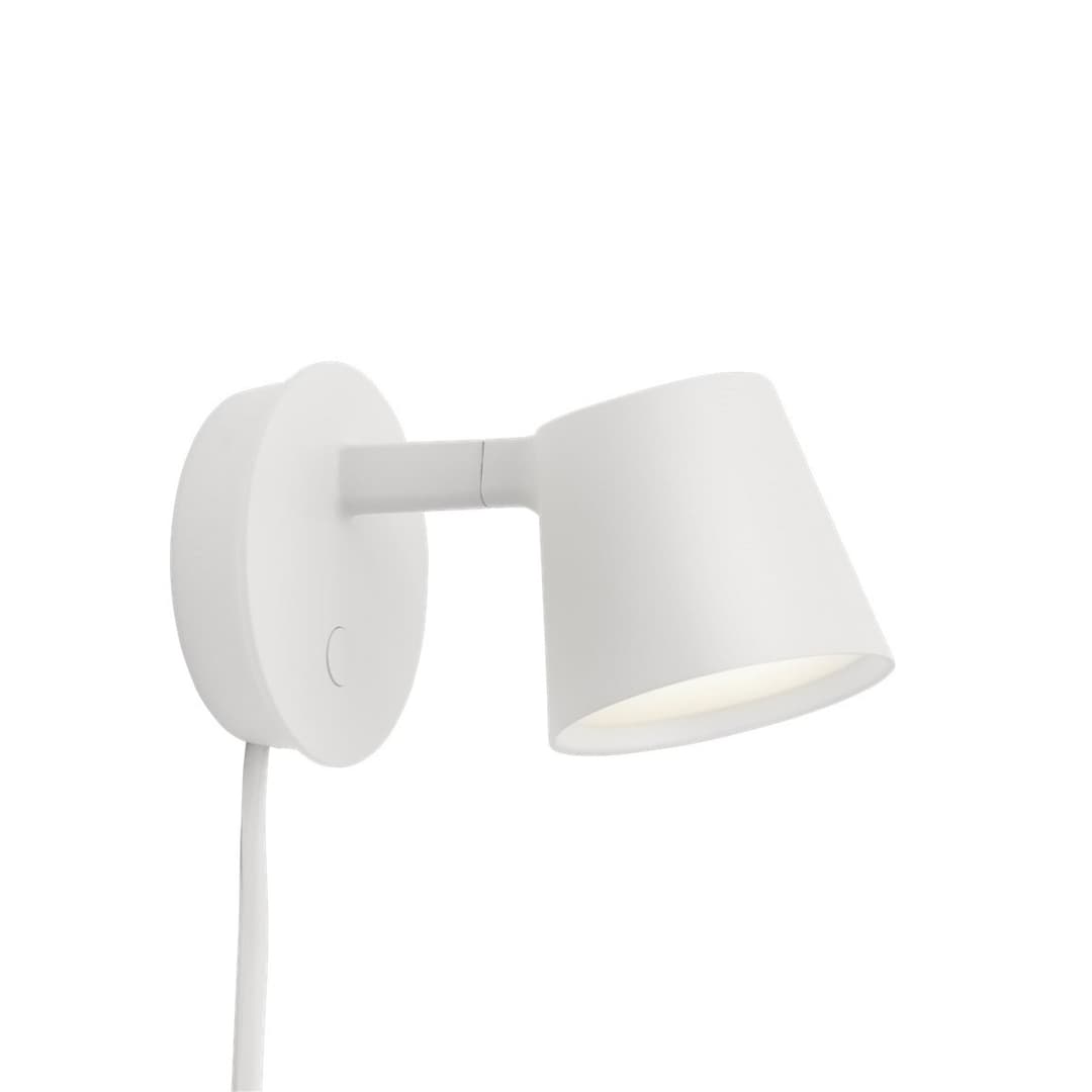 Tip Wandleuchte White - Muuto - Wohnzimmer - Aluminium