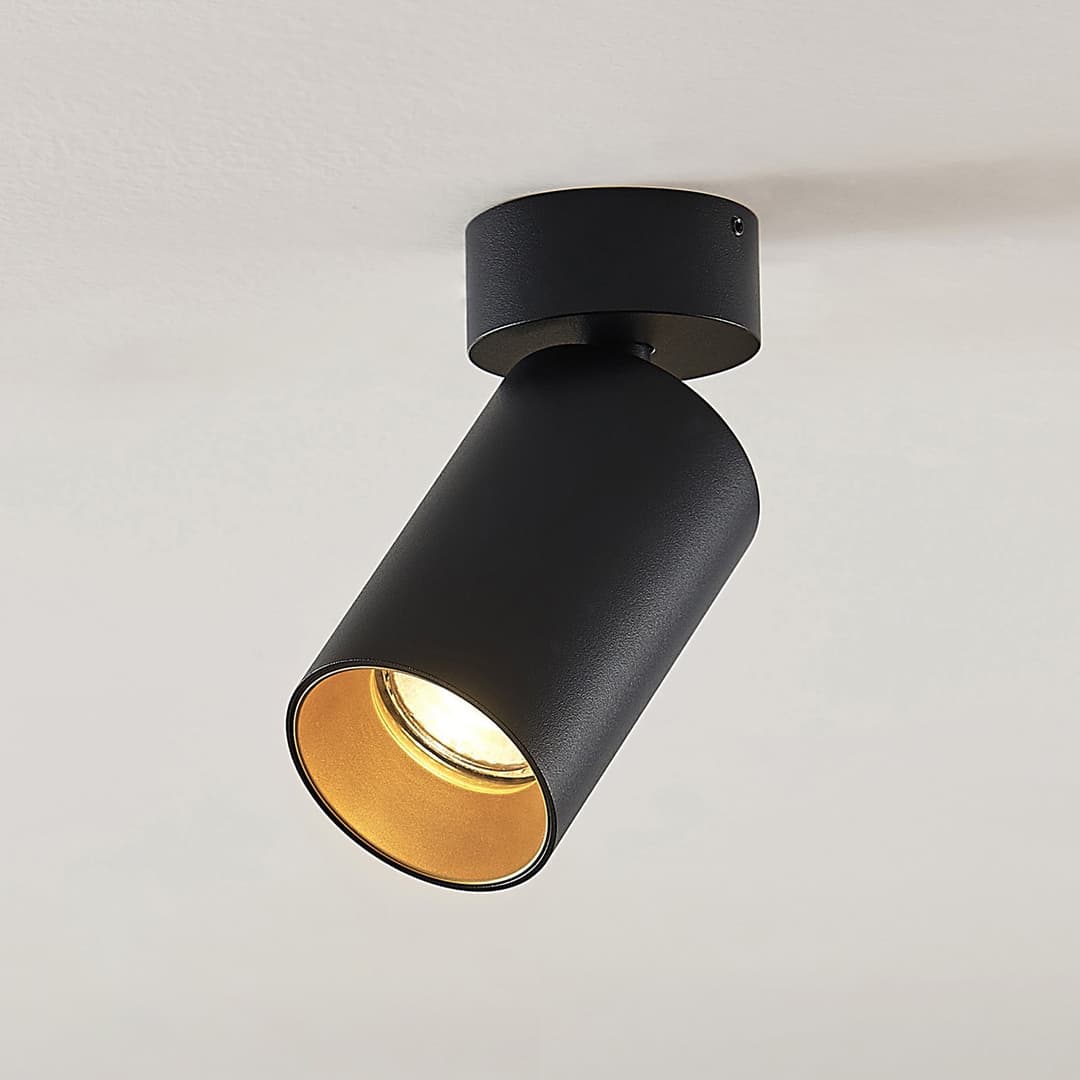 Brinja 1 Deckenleuchte Round Schwarz - Arcchio - Flurbereich - Modern - Aluminium - Einflammig