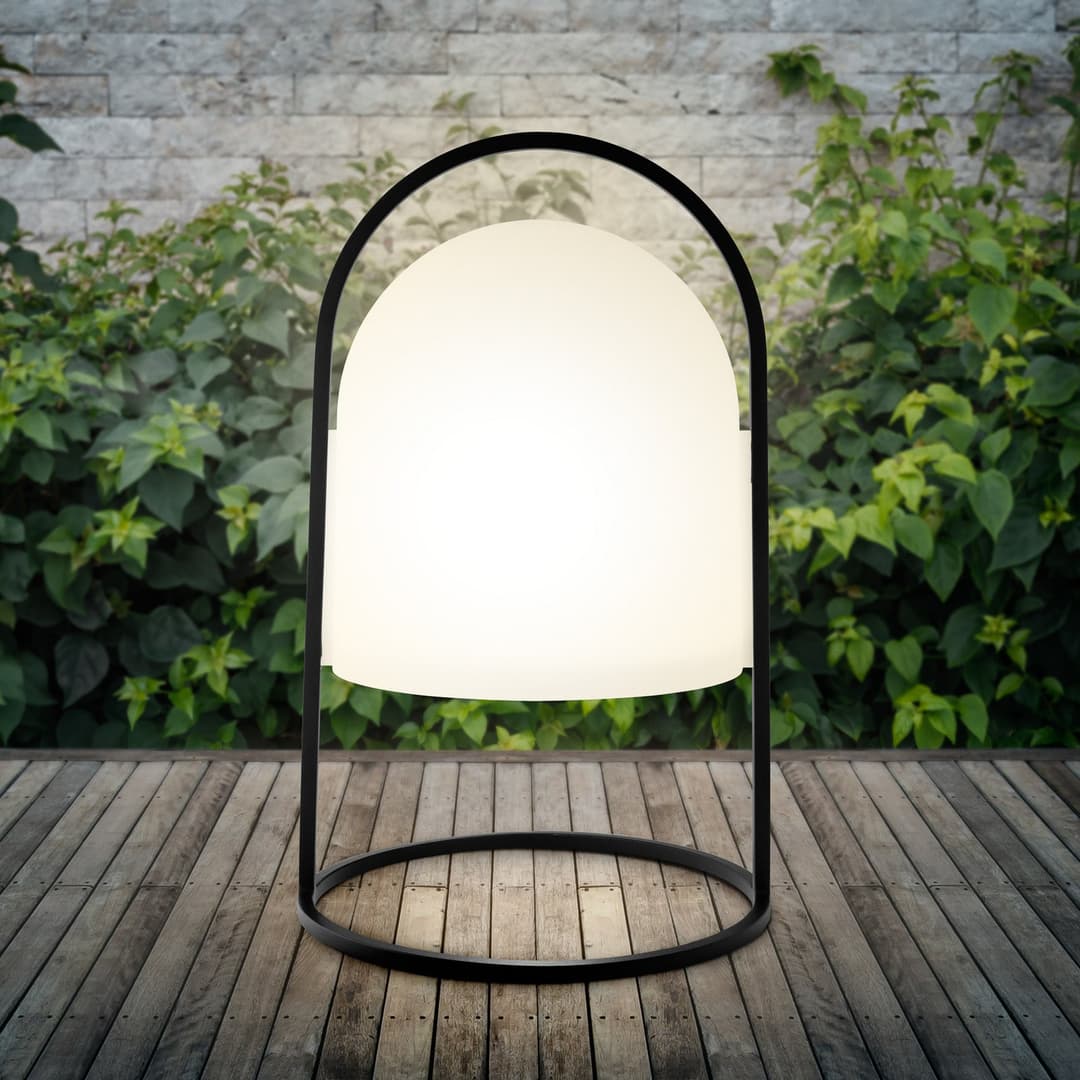 SunLight Solarzelle Lantern H43 - Eva Solo PLEASE WAIT to be SEATED - Terrasse - Modern - Metall - Einflammig