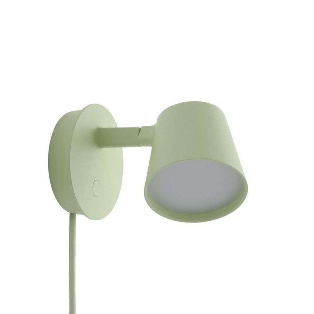 Tip Wandleuchte Light Green - Muuto - Wohnzimmer - Aluminium