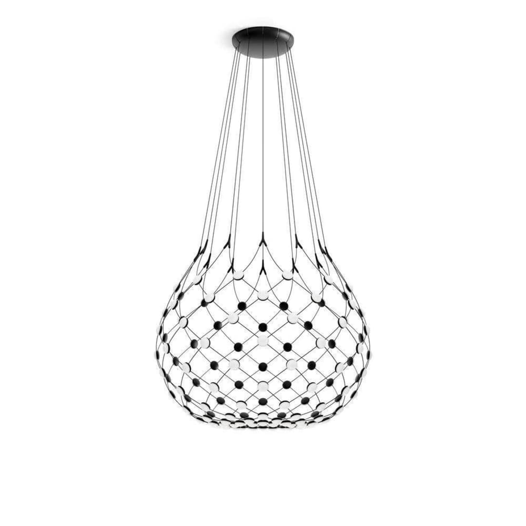 Mesh Wireless Bluetooth Hängelampe, Ø 100 cm, 4 m - Luceplan - Wohnzimmer - Design - Metall - Mehrflammig