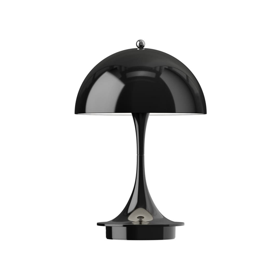 Panthella 160 Portable Akku-Tischlampe schwarz - Louis Poulsen - Balkon - Design - Kunststoff - Einflammig