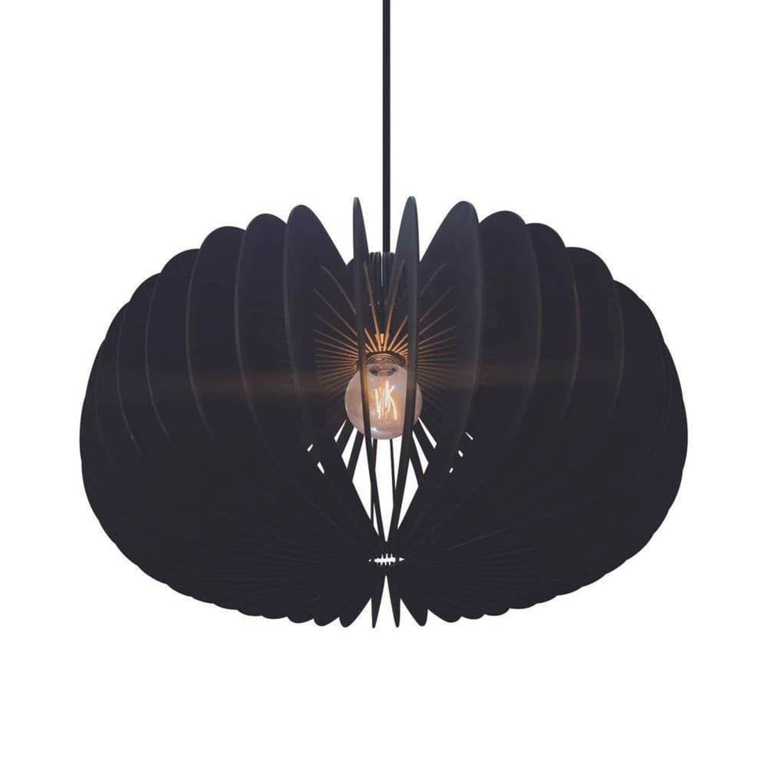 Hazo 65 Pendelleuchte Schwarz - Nordlux - Wohnzimmer - Skandinavisch - Holz - Einflammig