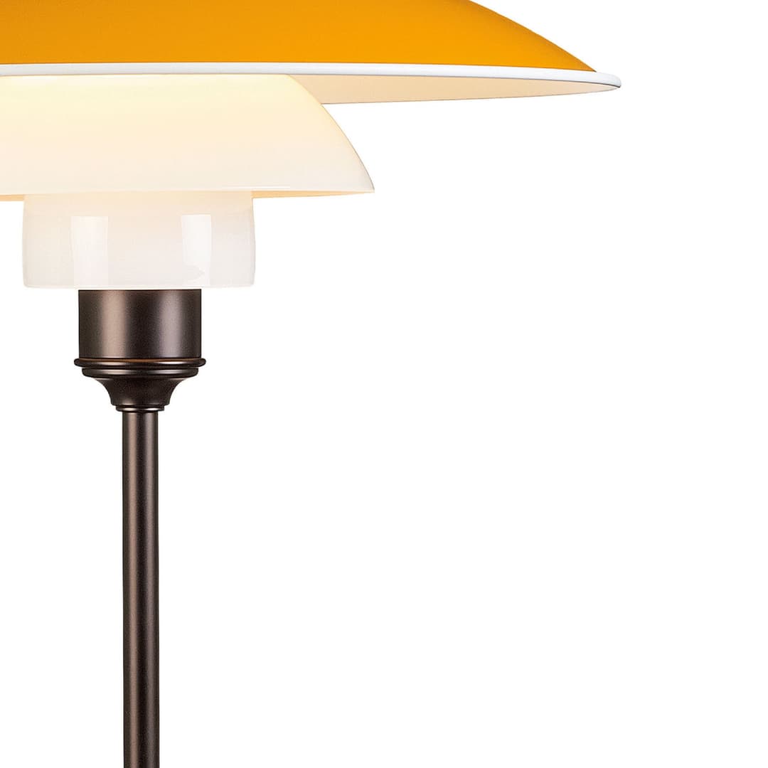 PH 3½-2½ Tischleuchte Gelb - Louis Poulsen PH 3 1/2-2 1/2 - Wohnzimmer - Design - Metall - Mit Schirm