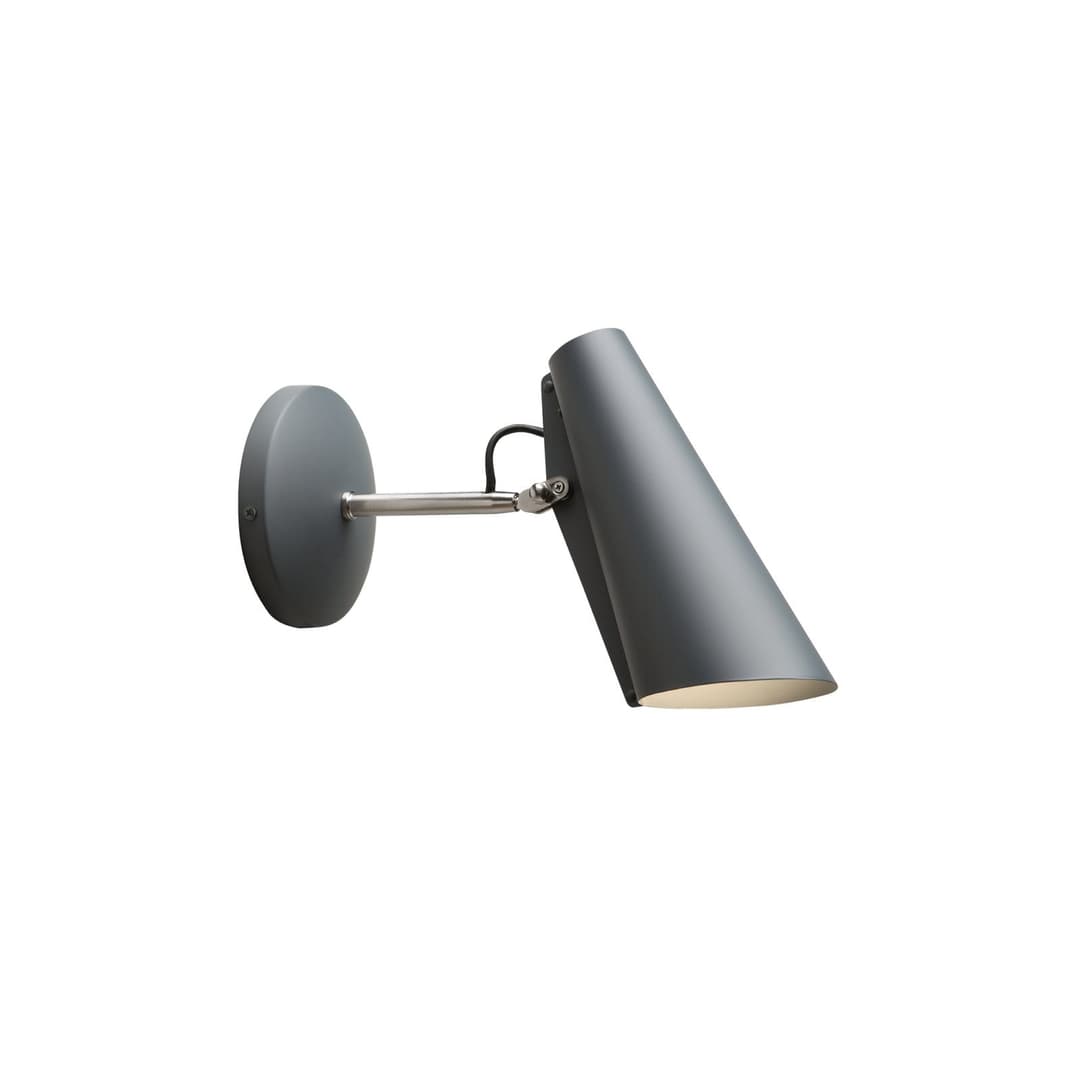 Birdy Wandleuchte Kurz Grau - Northern - Wohnzimmer - Design - Metall - Einflammig