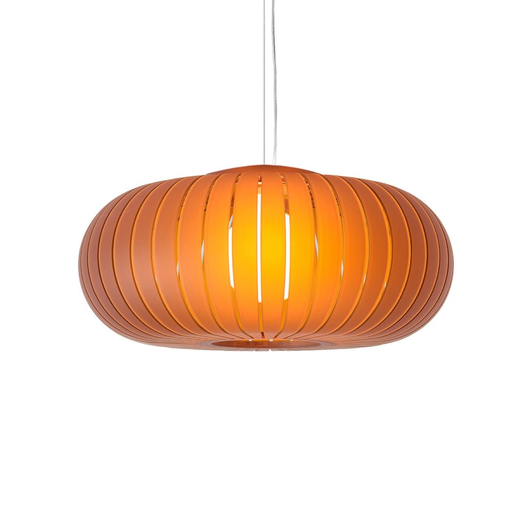 Hängeleuchte Teresa Frozen, amber, Ø 50 cm, E27 - Kartell - Wohnzimmer - Design - Kunststoff - Einflammig
