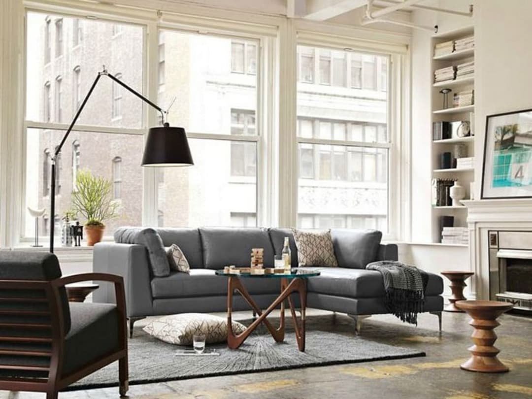 Tolomeo Mega Stehlampe dimmbar, satin/schwarz - Artemide - Wohnzimmer - Aluminium