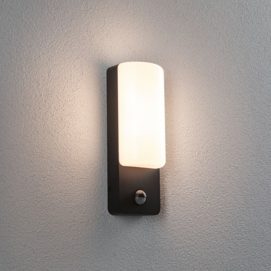 Bonnie LED-Außenwandleuchte, anthrazit, Sensor - Paulmann - Aluminium - Eckig