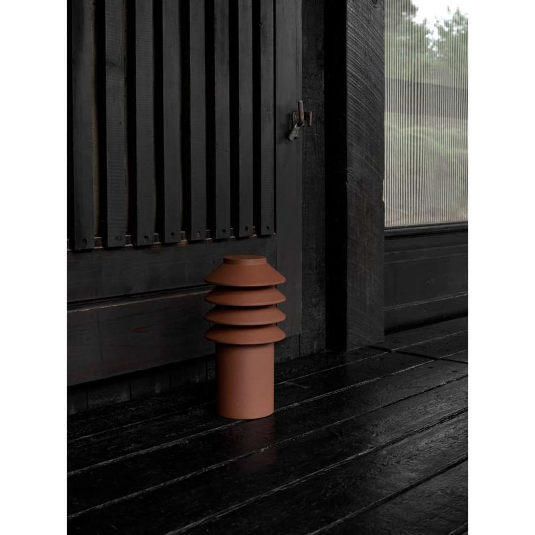 Bysted Garden 25 cm 2700K Erdstück corten - Louis Poulsen - Terrasse - Aluminium