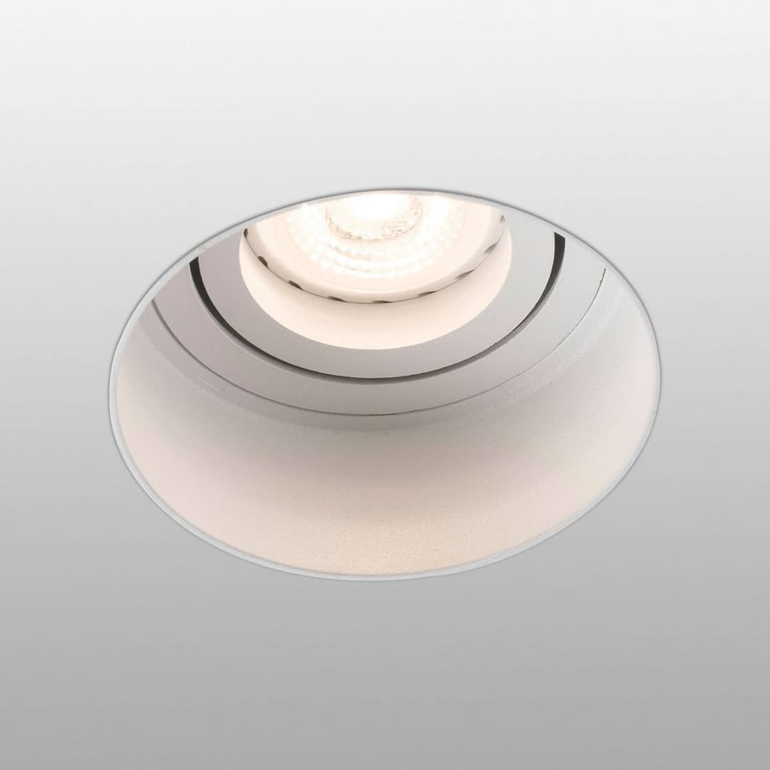 Hyde Einbauspot, rund/schwenkbar, weiß, Ø 8,2 cm - Faro FARO BARCELONA - Flurbereich - Modern - Metall