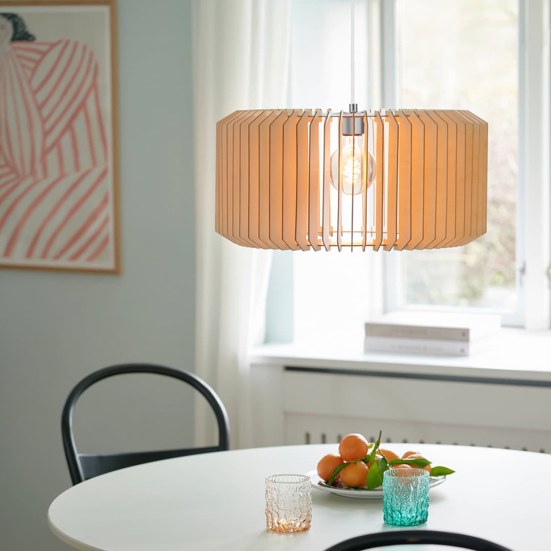 Asti 50 Pendelleuchte Wood - Nordlux - Wohnzimmer - Holz - Einflammig