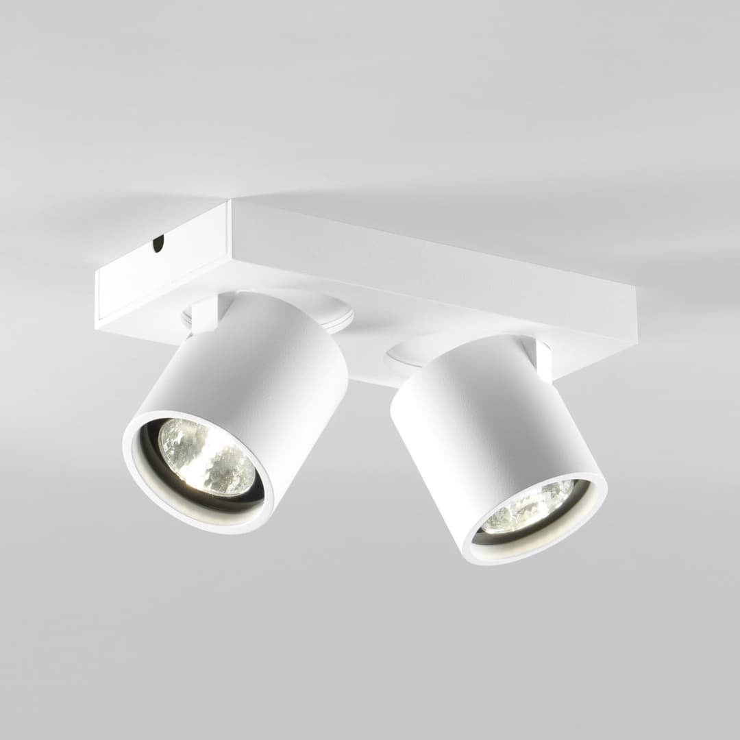 Focus 2 LED-Spot, weiß, 2-flg., CCT, drehbar - Light-Point - Wohnzimmer - Design - Aluminium - Mehrflammig