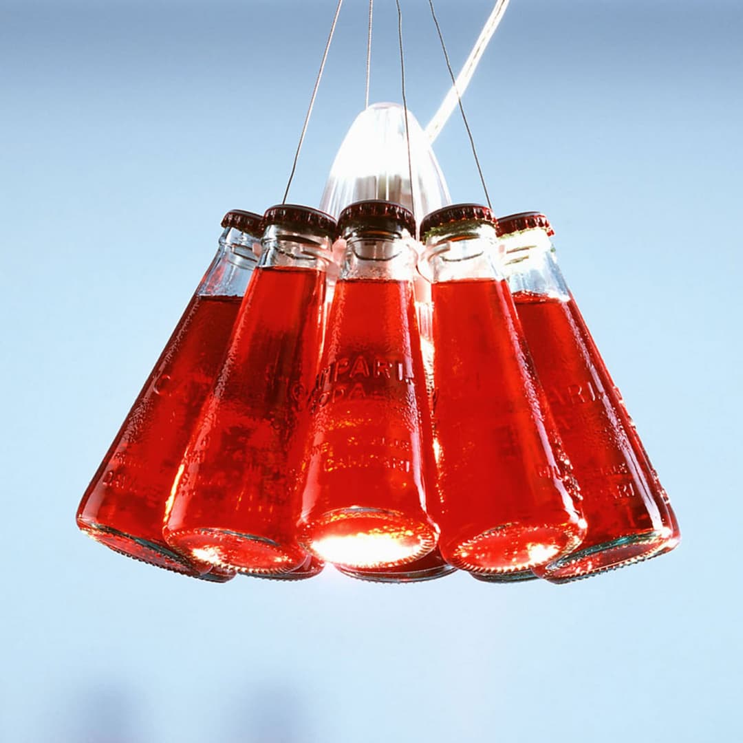 Campari Light 155cm Pendelleuchte - Ingo Maurer - Wohnzimmer - Design - Glas - Gebündelt