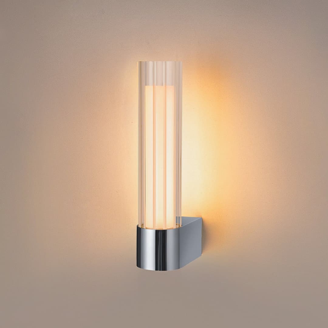 Lygant single LED-Wandleuchte, chrom, IP44, Aluminium - SLV - Badezimmer - Modern - Einflammig