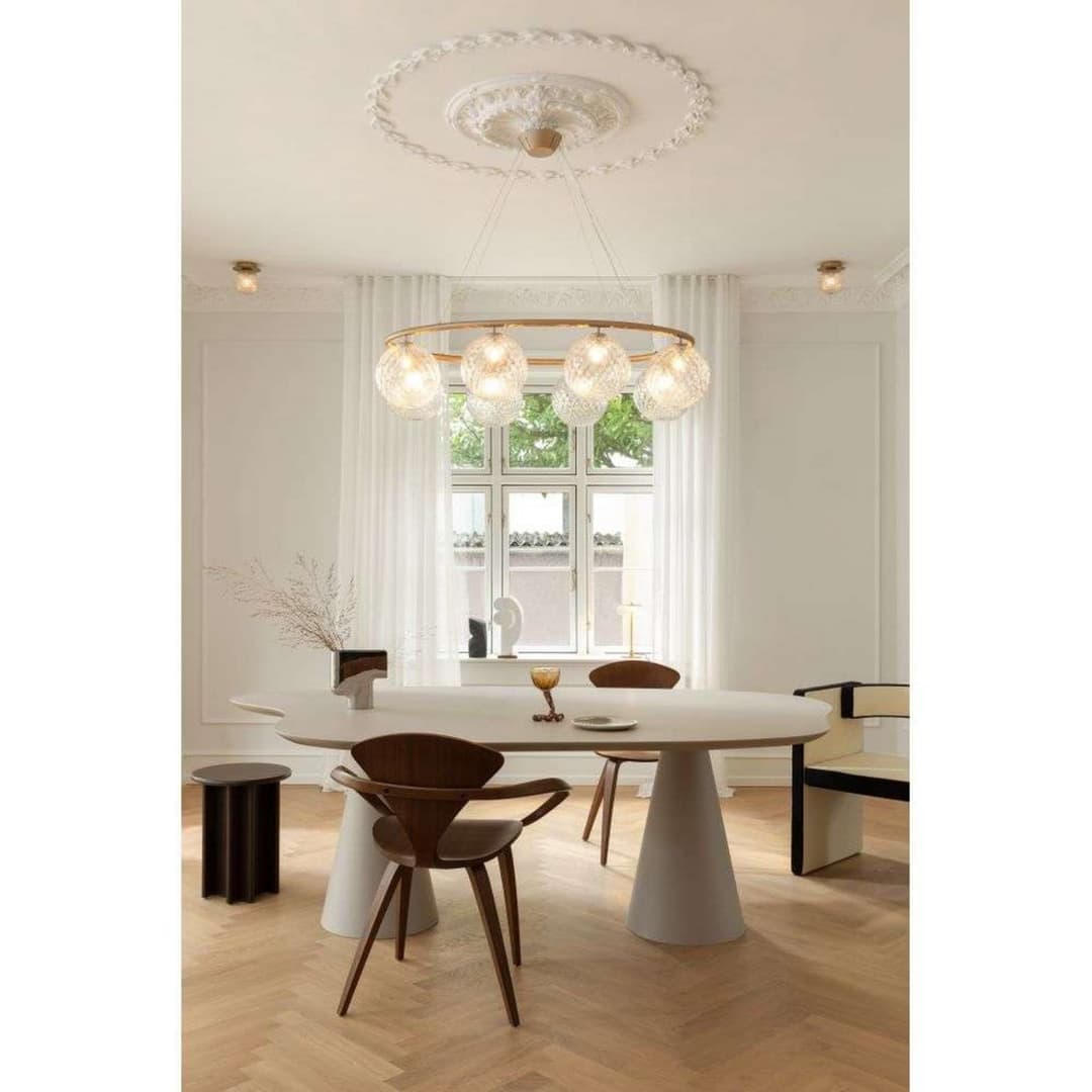 Liila 1 Wand-/Deckenlampe, gold/klar, Ø 12 cm, IP44 - Nuura - Badezimmer - Skandinavisch - Metall - Rund