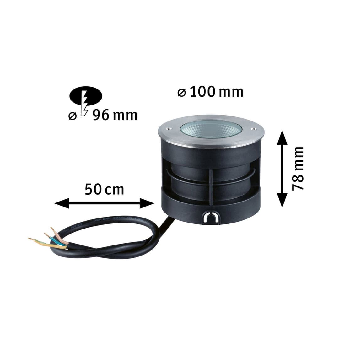 Vanea Außen Erd Spot SWR 3,5W IP67 Aluminium - Paulmann - Modern - Metall - Einflammig