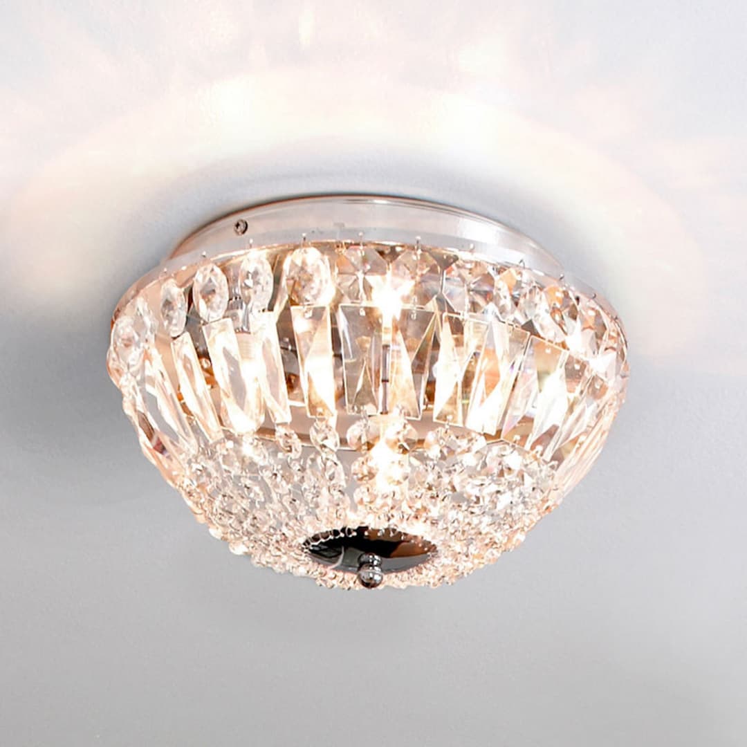 Estelle Deckenleuchte IP44 Chrome - Markslöjd - Badezimmer - Kristall - Rund