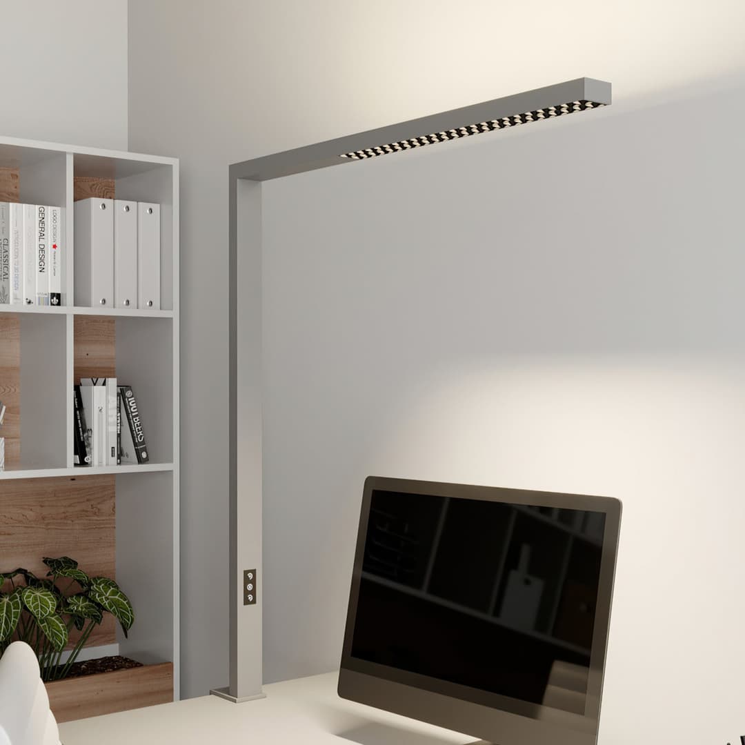 Jolinda Tischleuchte Silver - Arcchio - Arbeitszimmer / Büro - Modern - Aluminium - Eckig
