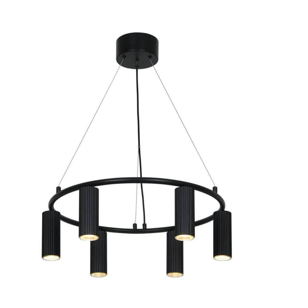 Vico Chandelier Pendelleuchte Schwarz - Nordlux - Esszimmer - Aluminium - Mehrflammig