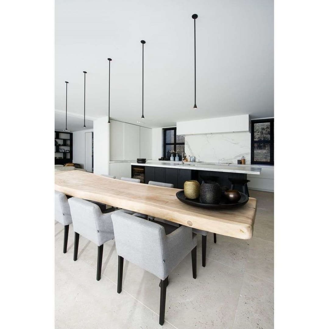 Austere Pendelleuchte Dim. Schwarz - Trizo21 - Wohnzimmer - Messing