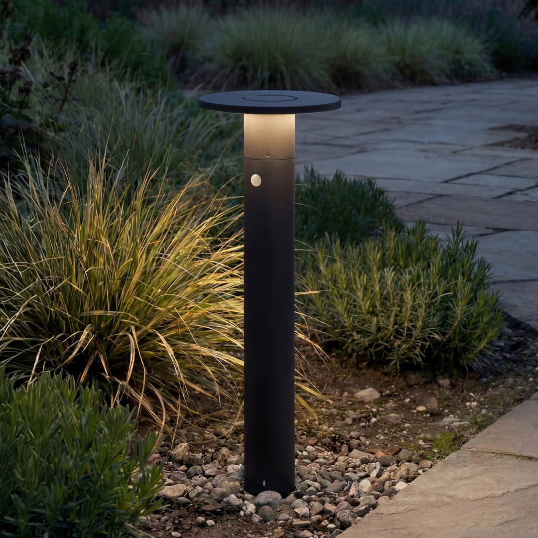 Tovio LED-Wegeleuchte, Sensor, anthrazit, Höhe 81 cm - Arcchio - Terrasse - Modern - Aluminium - Einflammig