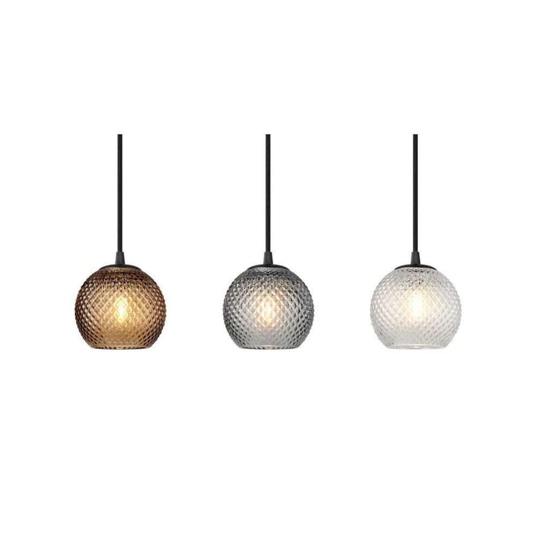 Nobb Ball Pendelleuchte Small Smoke/Black - Halo Design - Esszimmer - Glas
