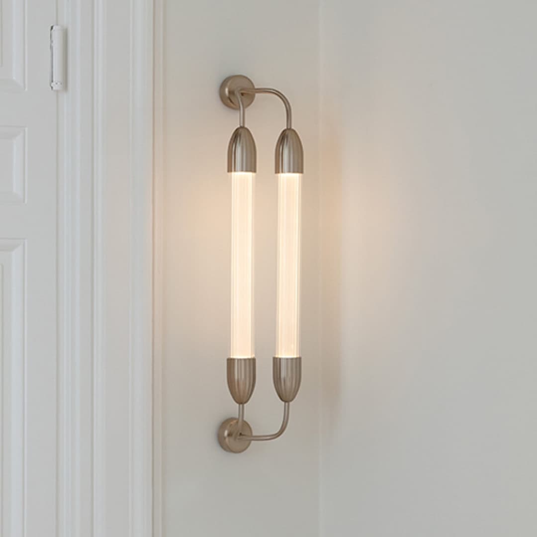 Lemon Squeeze Wandleuchte Double Short Plated Brass - UMAGE - Wohnzimmer - Design - Metall - Mehrflammig