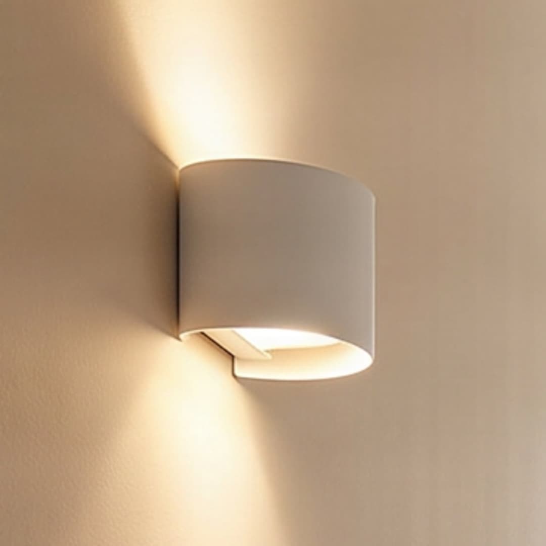 Zuzana Wandleuchte Round Hardwired White - Arcchio - Wohnzimmer - Modern - Aluminium - Eckig