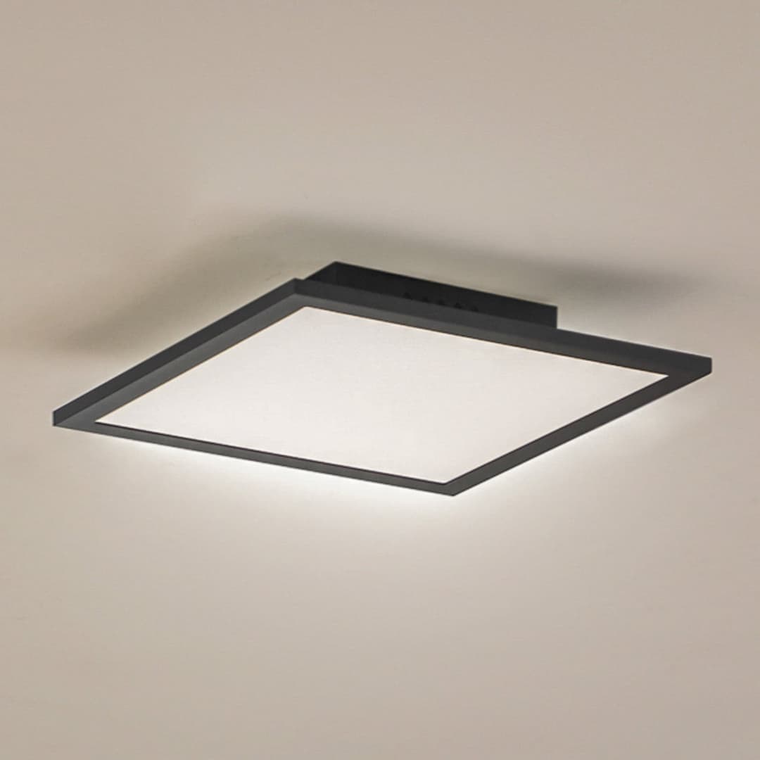 Enhife LED Deckenleuchte 29,5 cm Schwarz - Lindby - Arbeitszimmer / Büro - Modern - Aluminium - Eckig