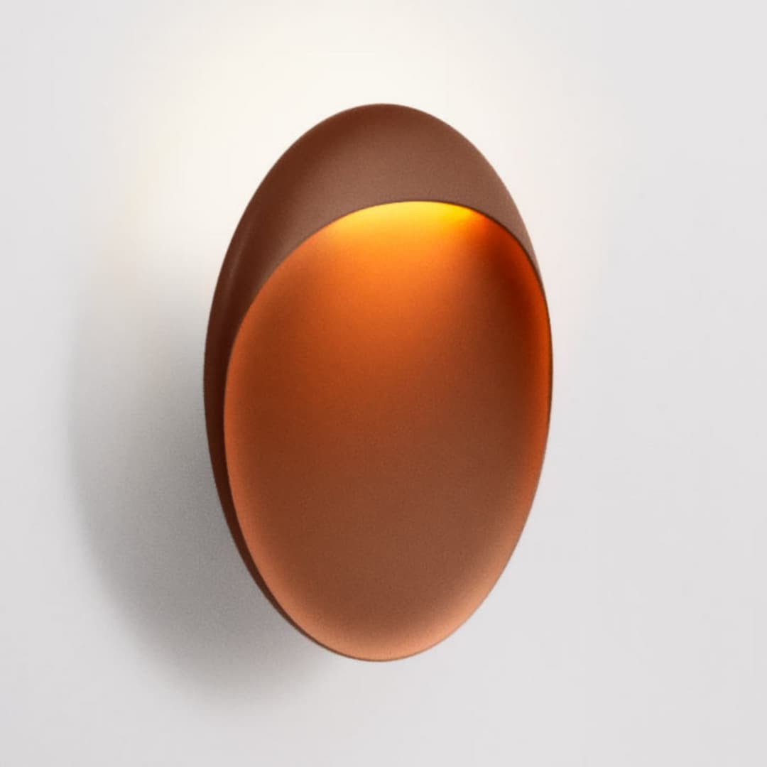 Flindt Wandleuchte Ø30 cm 3000K Corten - Louis Poulsen - Wohnzimmer - Design - Aluminium - Rund