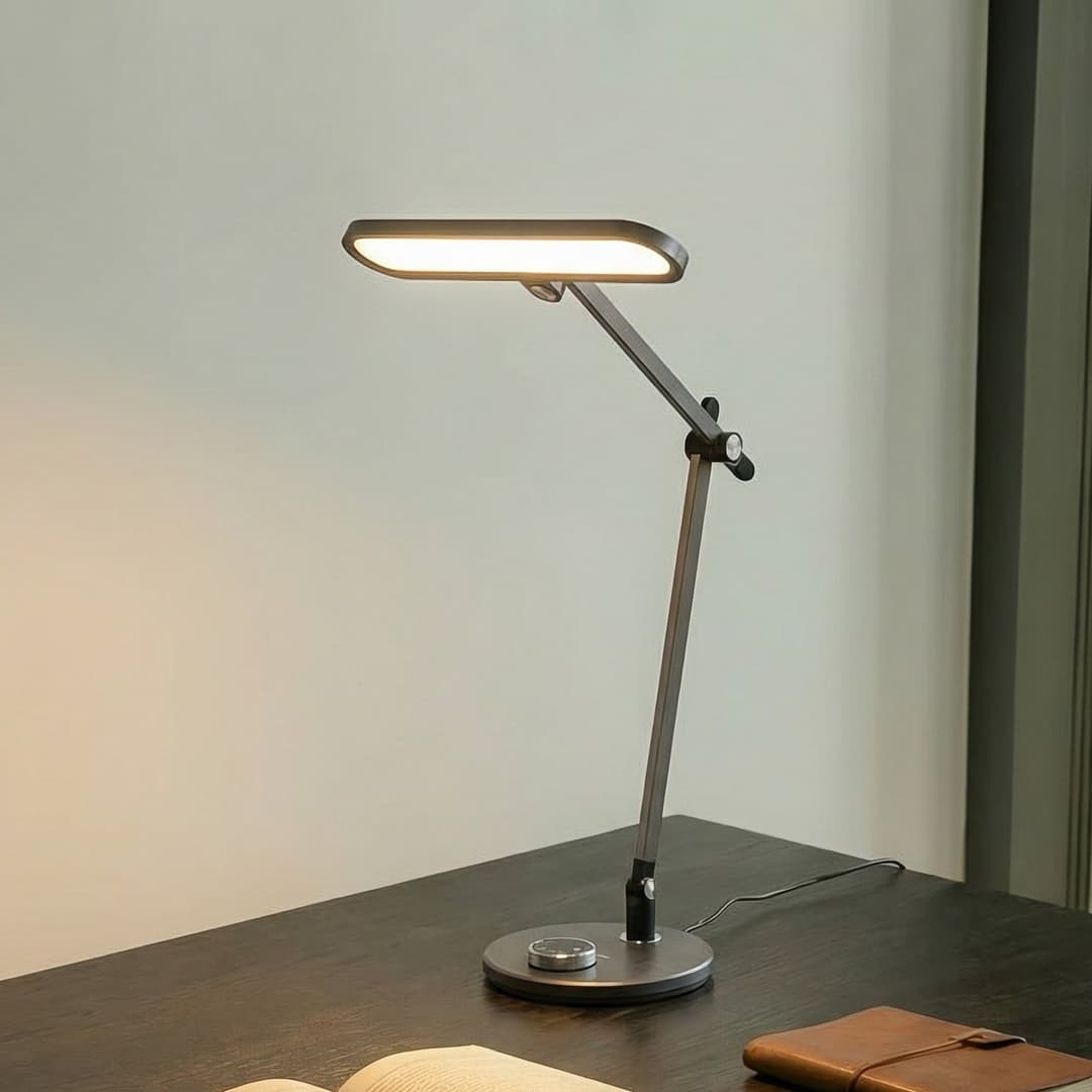 Elvir LED Tischleuchte CCT Grau - Lindby - Esszimmer - Modern - Aluminium - Einflammig