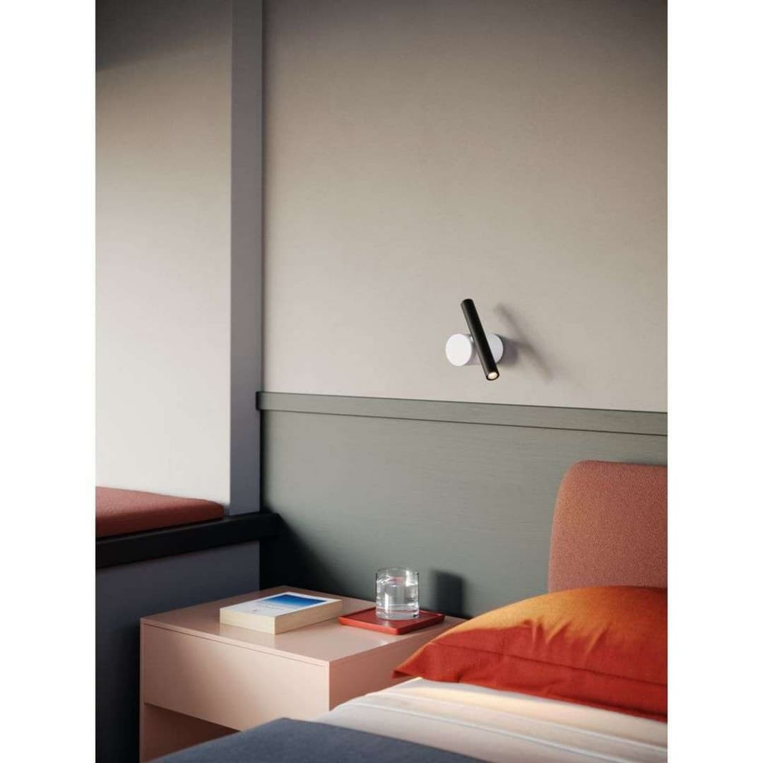 Doi Wandleuchte 3000K White/Black - Luceplan - Wohnzimmer - Aluminium